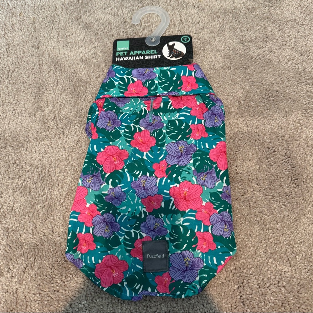 NWT FuzzYard Hawaiian Dog Shirt